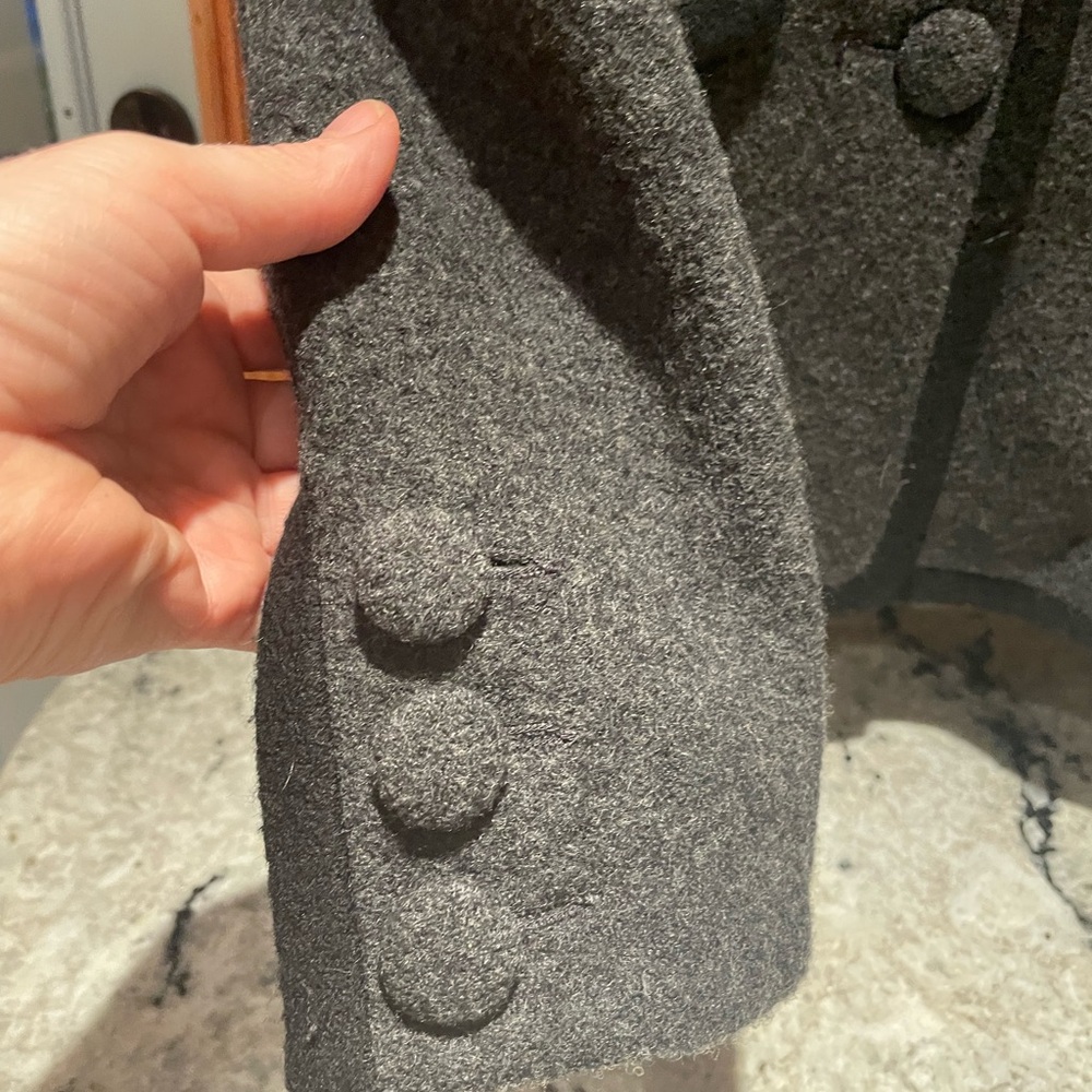 Women's Gray Wool Jacket - image 2